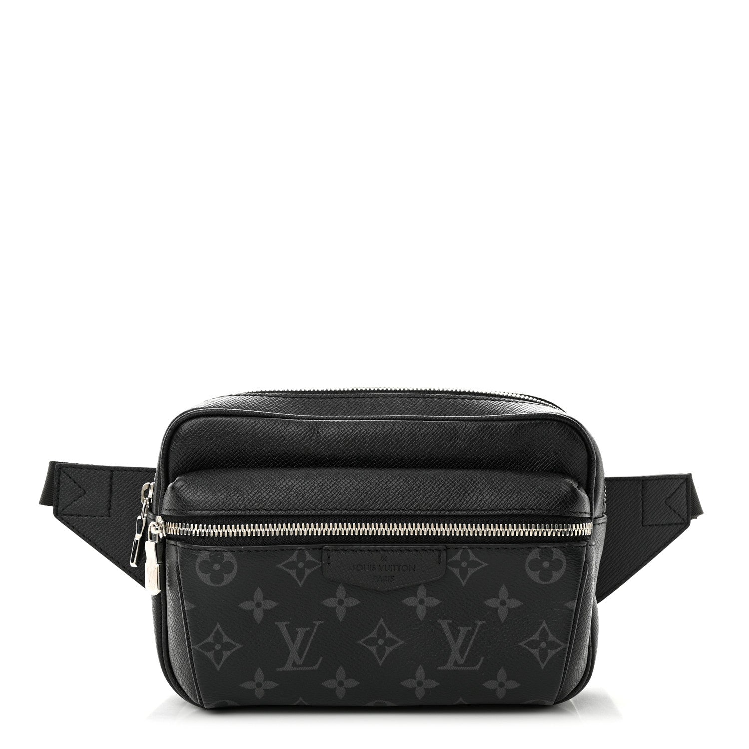 Louis Vuitton LOUIS VUITTON Taiga Monogram Outdoor Bumbag Black 1 of 9