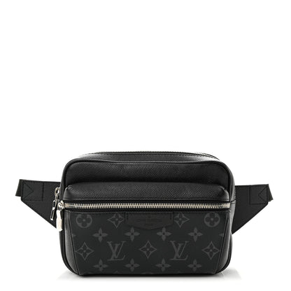 Louis Vuitton LOUIS VUITTON Taiga Monogram Outdoor Bumbag Black 1 of 9