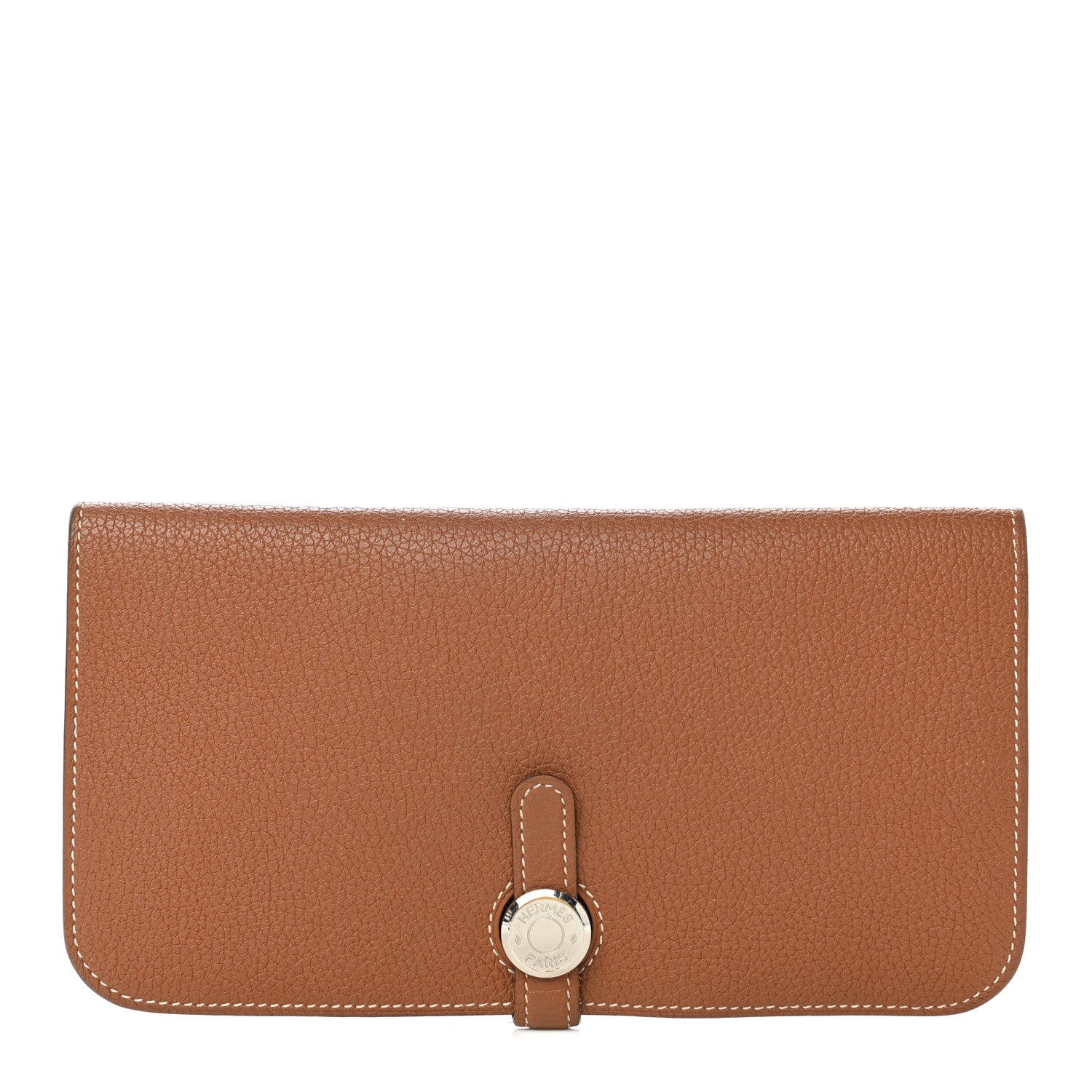 Hermes Togo Dogon Recto Verso Wallet Gold 1 of 7