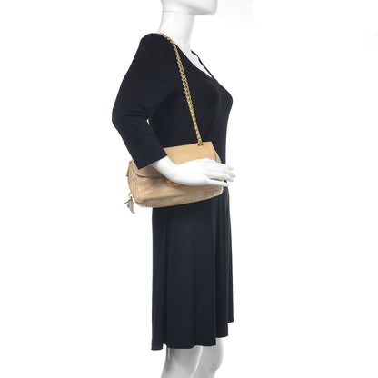 Prada Glace Calf Pushlock Chain Shoulder Bag Ginestra 2 of 12