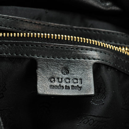 Gucci Velvet Tapestry Medium Hysteria Bag Black Gold 6 of 7