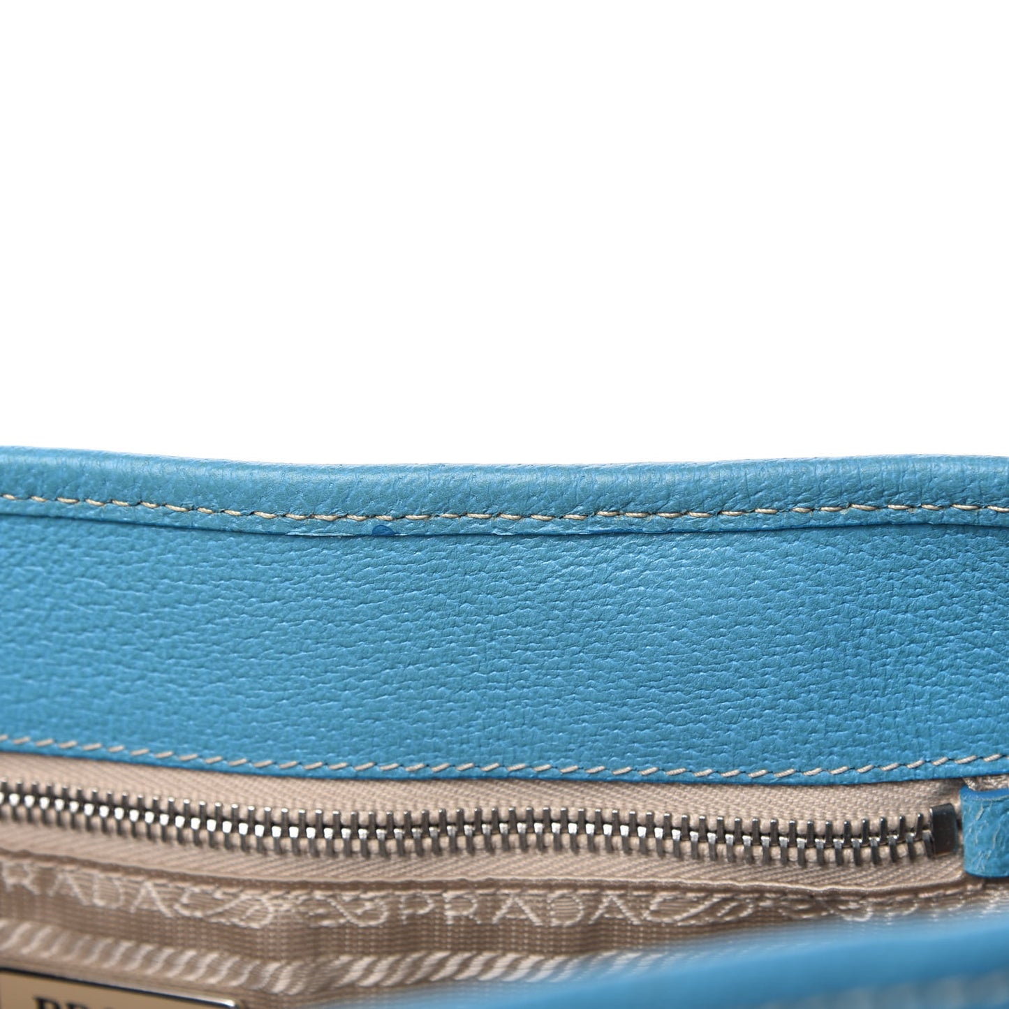 Canvas Calfskin Trim Tote Beige Voyage