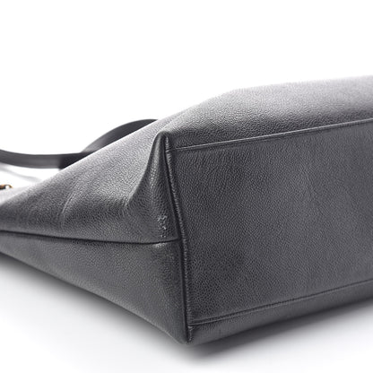 Chanel Caviar Large CC Shoulder Bag Black 9 of 10