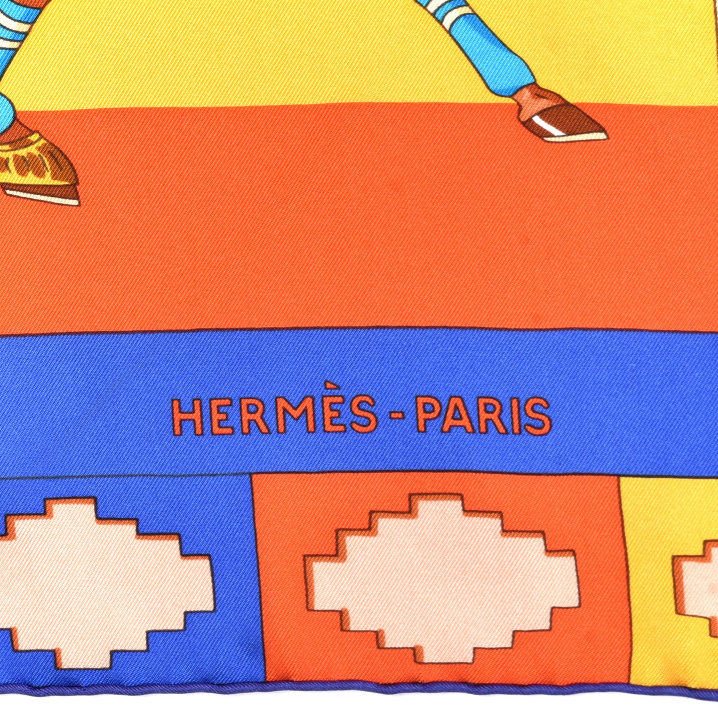 Silk Les Poneys de Polo Scarf 90