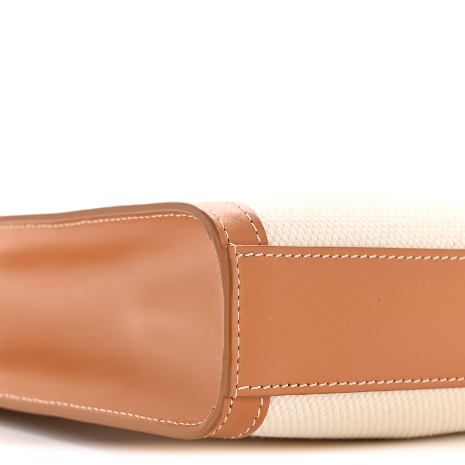 Celine Canvas Calfskin Mini Vertical Cabas Natural Tan 10 of 13