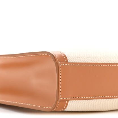 Celine Canvas Calfskin Mini Vertical Cabas Natural Tan 10 of 13