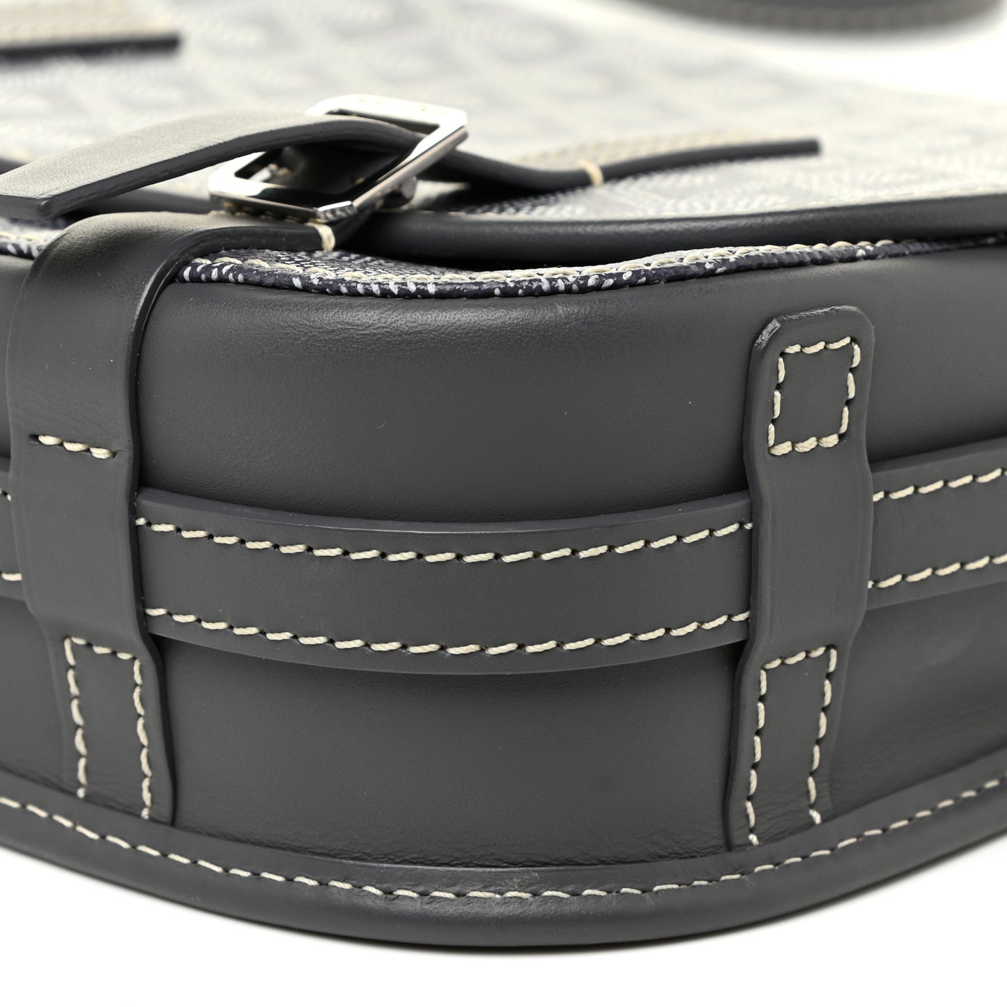 Goyardine Belvedere PM Messenger Bag Grey