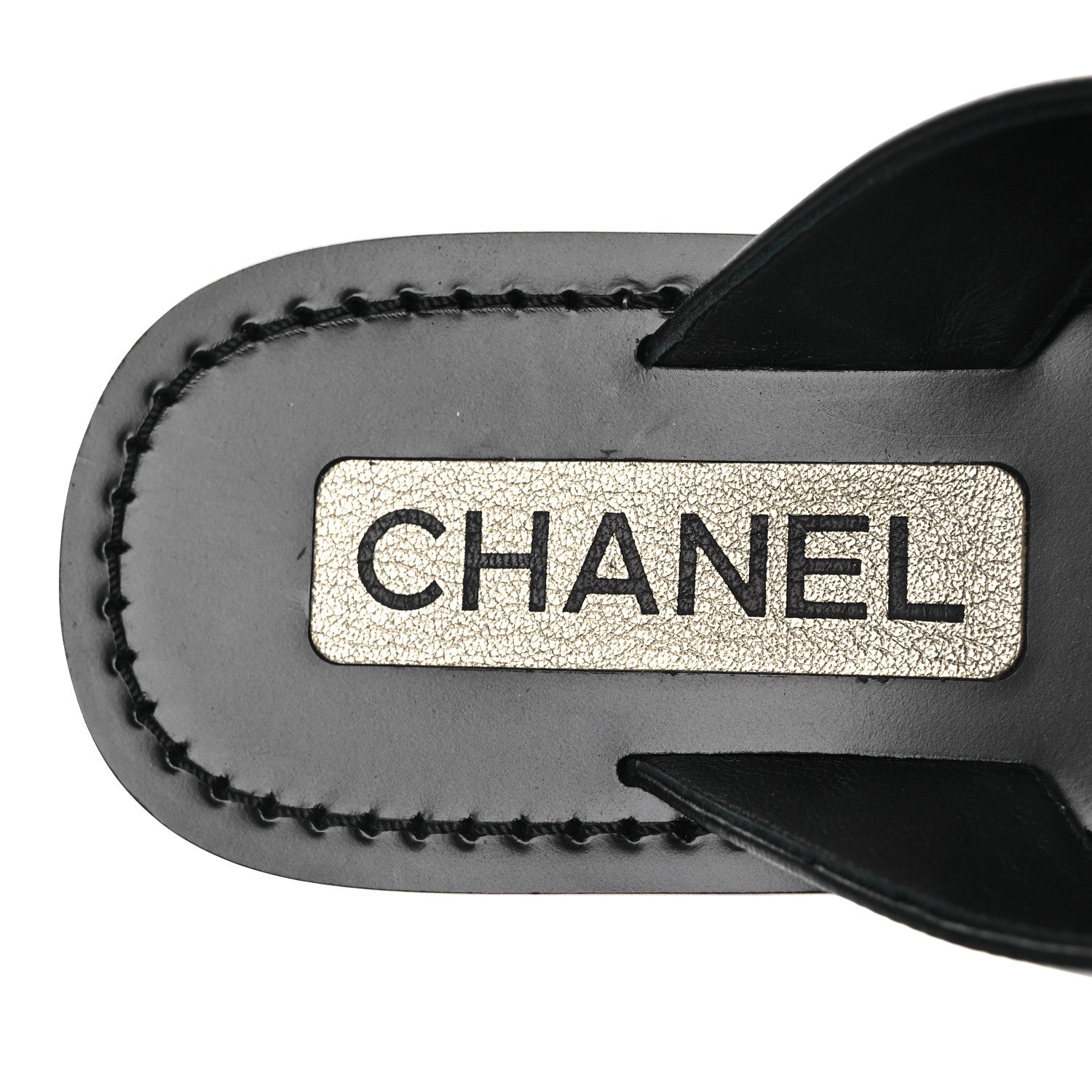Chanel Lambskin Grosgrain Bow Pearl Thong Sandals 39 Black 18 of 24