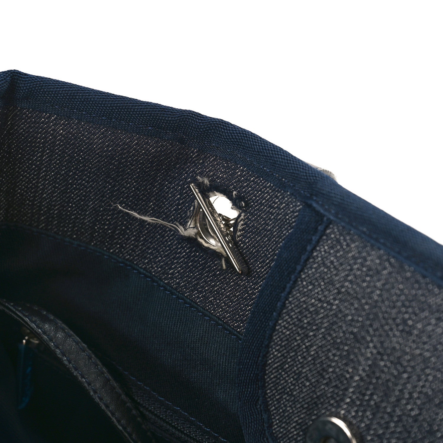 Chanel Denim Large Deauville Tote Dark Blue 10 of 10