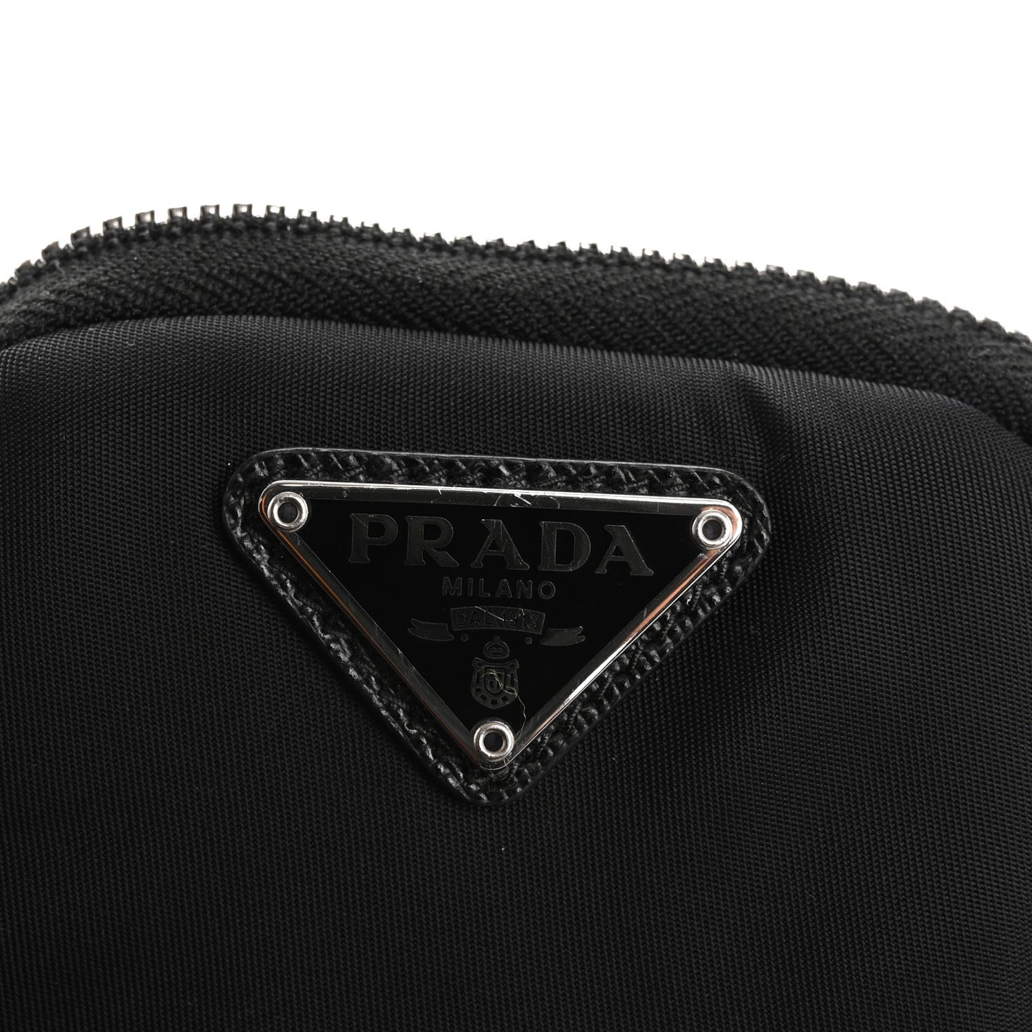 Re-Nylon Belt With Square Pouch Black