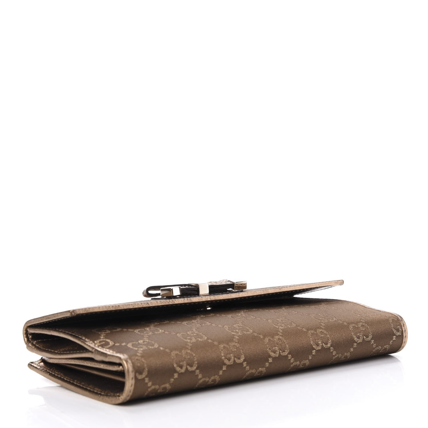 Gucci Monogram Princy Continental Wallet Gold 4 of 9