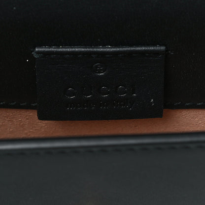 Gucci Calfskin Super Mini Sylvie Chain Shoulder Bag Black 6 of 14