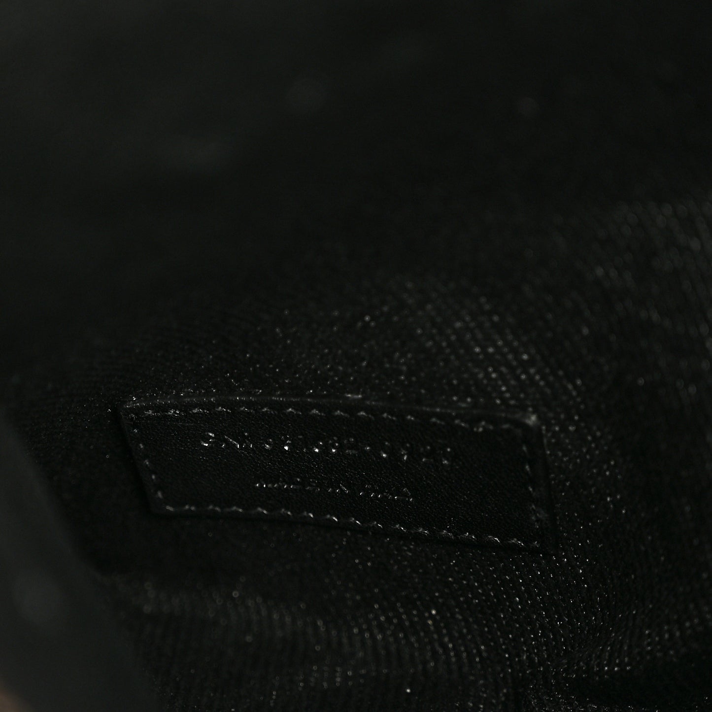 Linen Calfskin Rive Gauche North South Tote Black