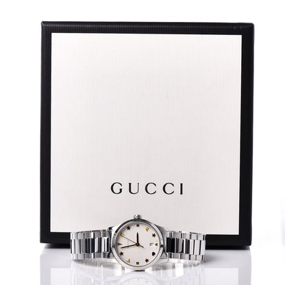 Gucci Stainless Steel 27mm G-Timeless Charm Quartz Watch 7 of 7
