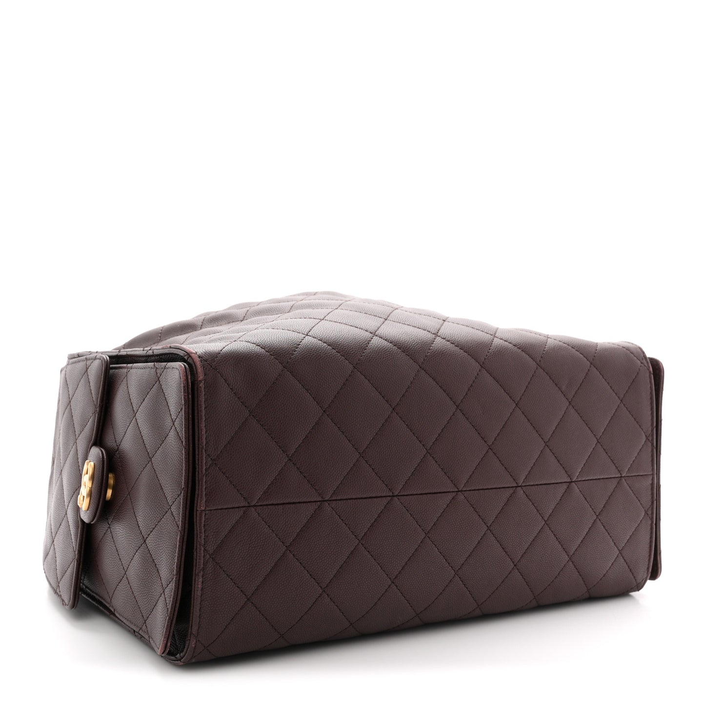 Caviar Quilted Medium Chanel 25 Handbag Dark Brown