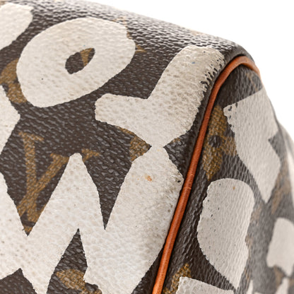 Louis Vuitton Monogram Graffiti Speedy 30 Silver 12 of 13