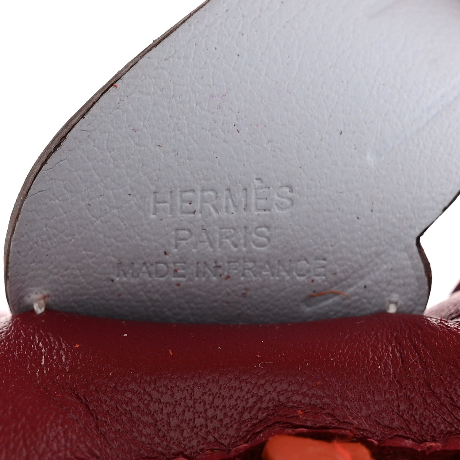 Hermes Milo Lambskin Grigri Rodeo Pegase Horse Bag Charm PM Rouge Grenat Cornaline Bleu Brume 3 of 5