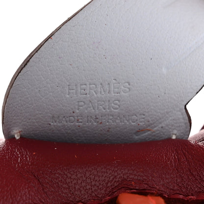 Hermes Milo Lambskin Grigri Rodeo Pegase Horse Bag Charm PM Rouge Grenat Cornaline Bleu Brume 3 of 5