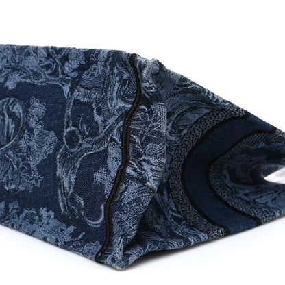 Christian Dior Canvas Embroidered Medium Dioriviera Toile De Jouy Book Tote Blue Black Blue Black 10 of 10