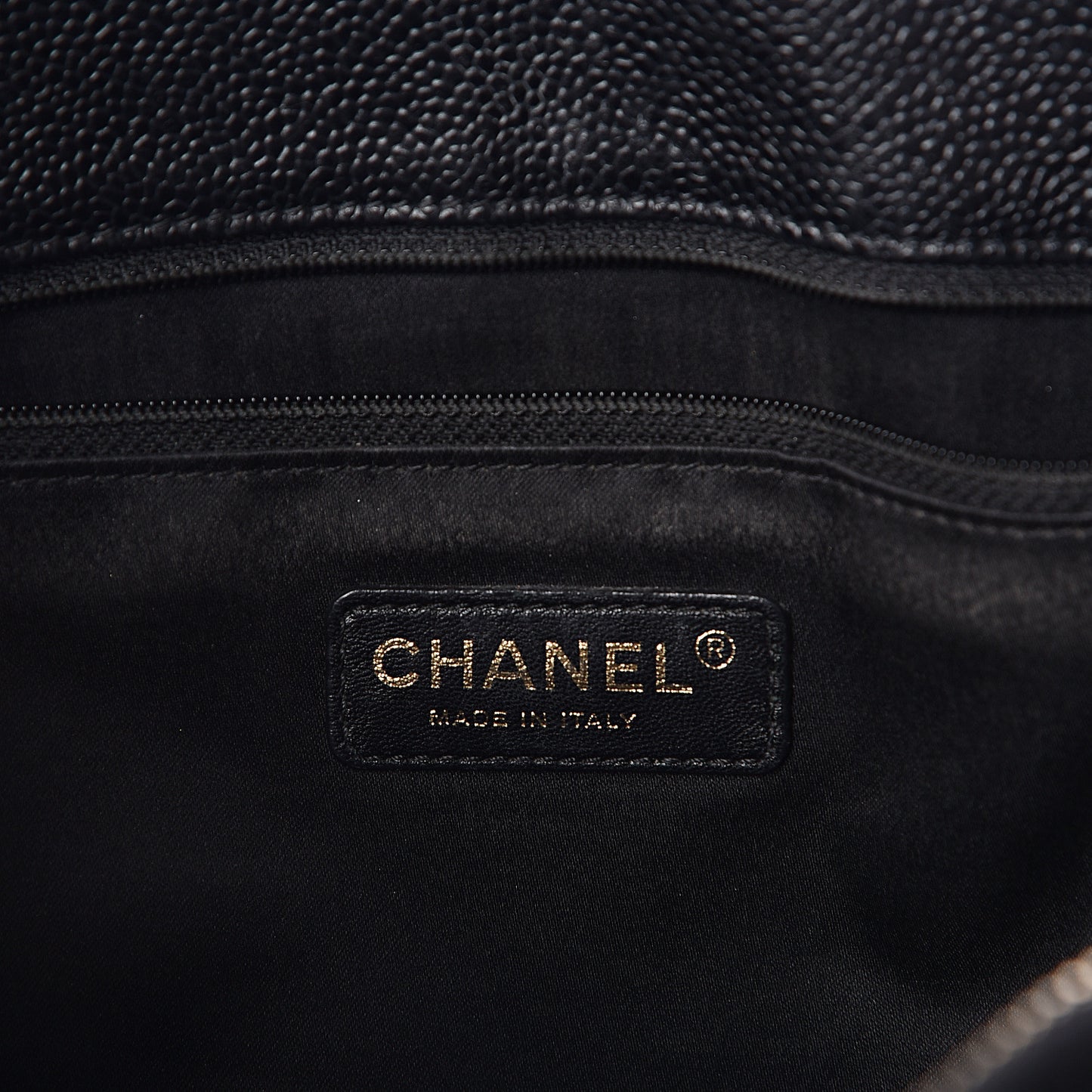 Caviar Quilted Grand Shopping Tote GST Black