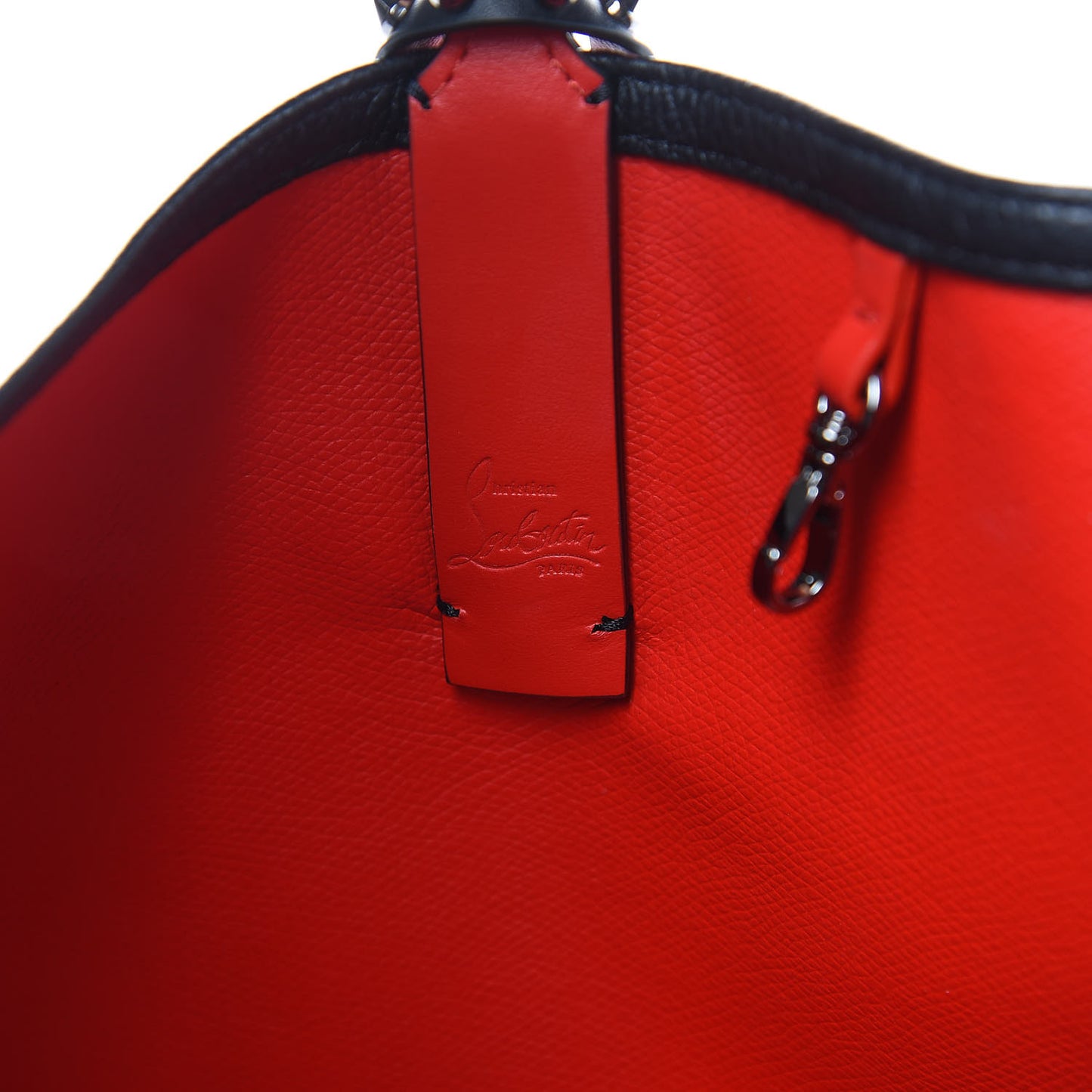 Calfskin Spikes Small East West Cabata Tote Black