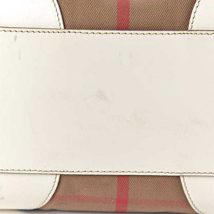 Burberry House Check Small Canterbury Tote White 13 of 15