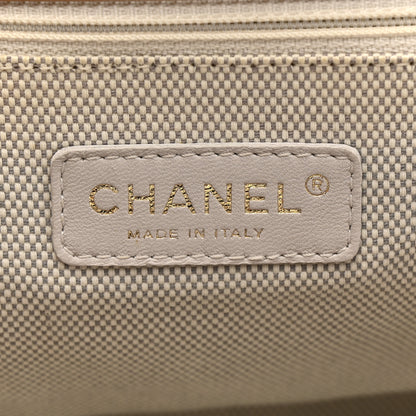 Chanel Calfskin Quilted Jumbo Retro Chain Accordion Flap Dark Beige 6 of 15