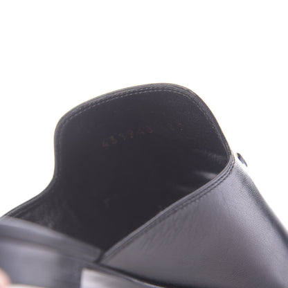 Gucci Malaga Kid Horsebit Slide Sandals 39 Black 10 of 11