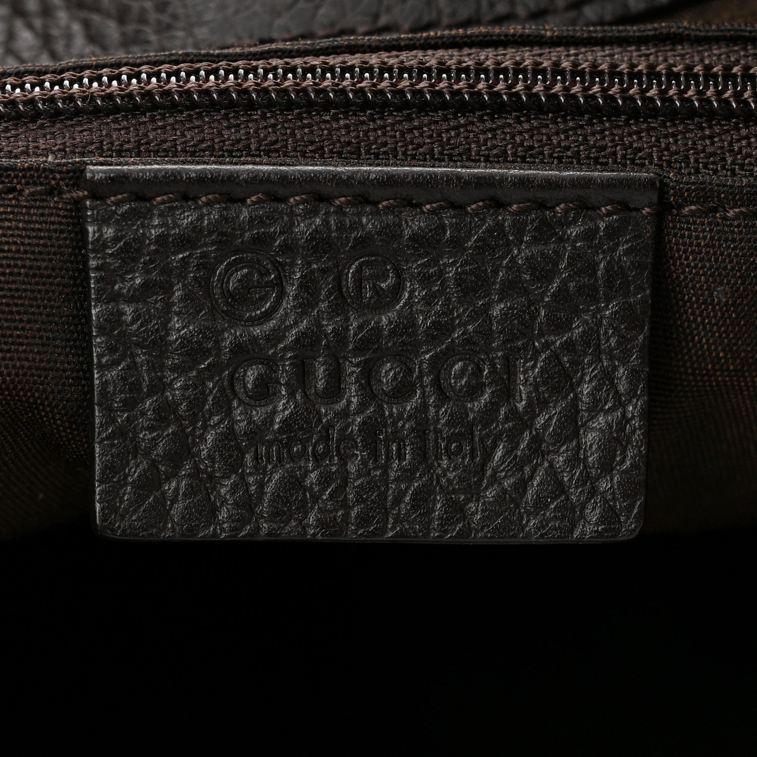 Gucci Denim Monogram Hobo Brown 6 of 10