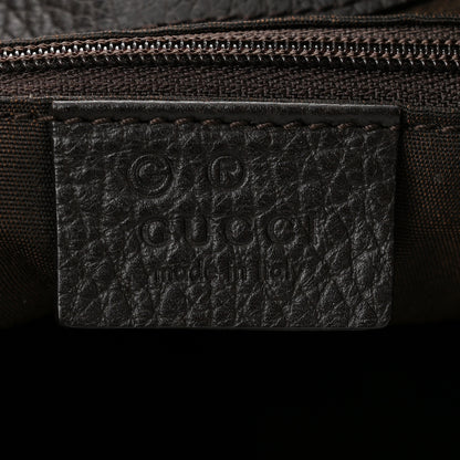 Gucci Denim Monogram Hobo Brown 6 of 10