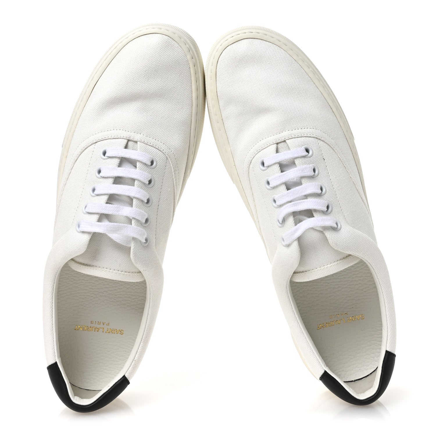 Saint Laurent Canvas Venice Sneakers 45.5 White 2 of 8