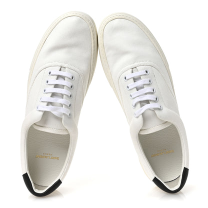 Saint Laurent Canvas Venice Sneakers 45.5 White 2 of 8