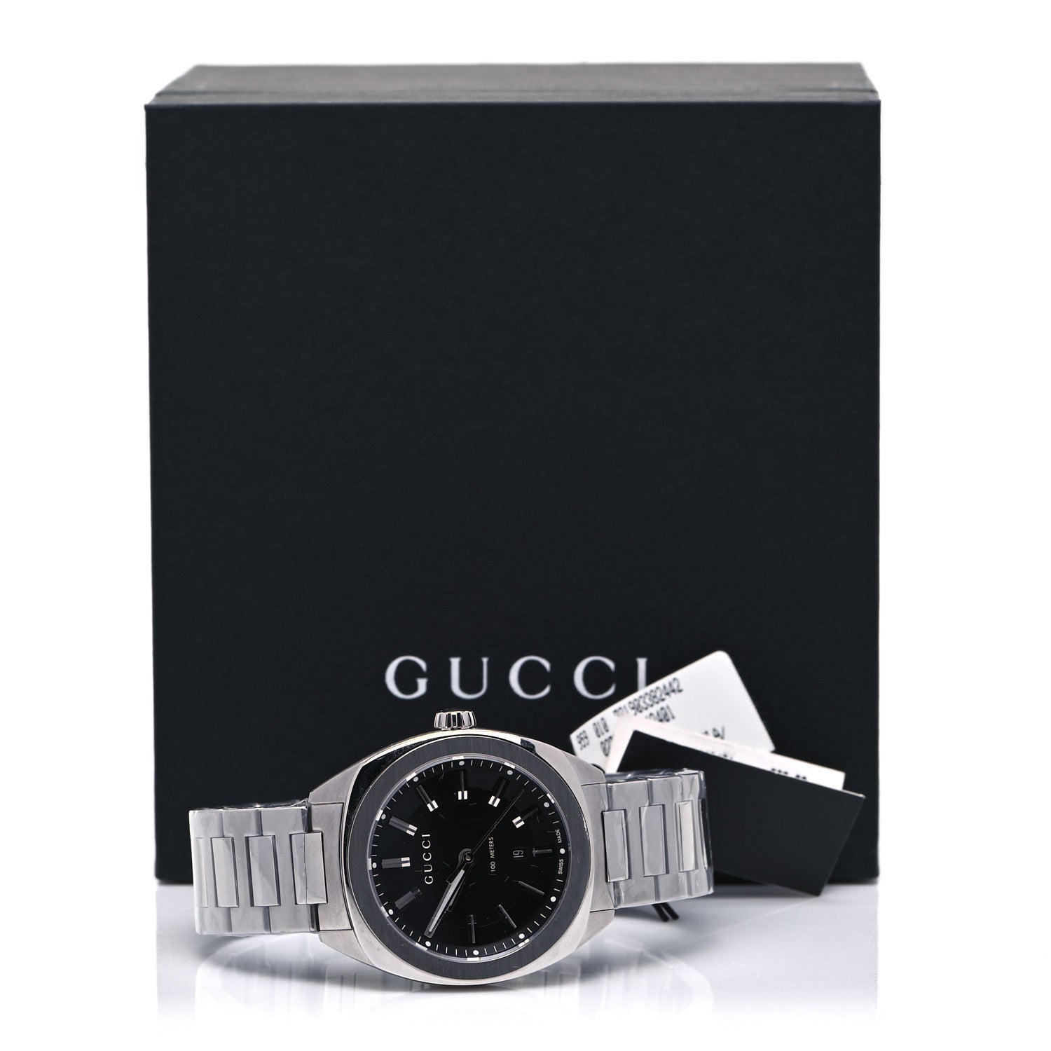 Gucci Stainless Steel 41mm G-Timeless Quartz Watch Black 7 of 7