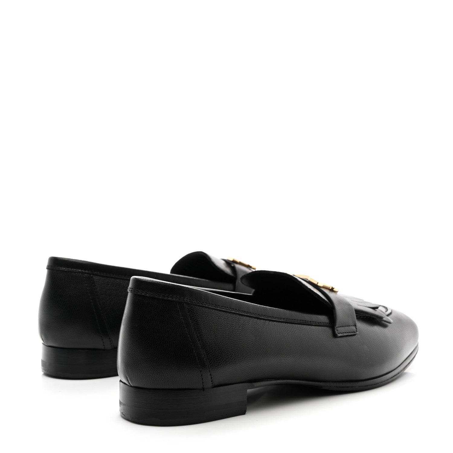 Hermes Goatskin Womens Royal Loafers 41 Black 4 of 9