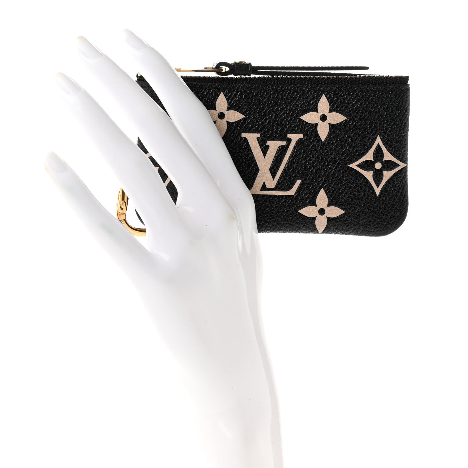 Louis Vuitton Empreinte Monogram Giant Key Pouch Black Beige 2 of 6