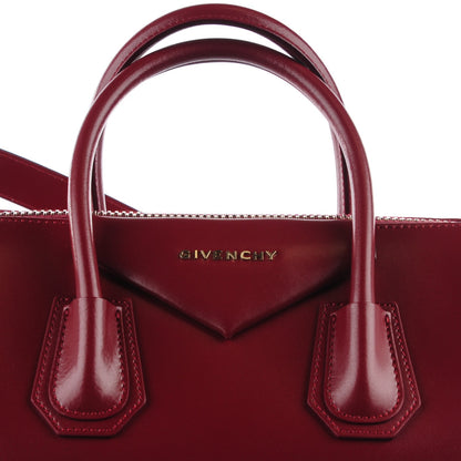 Givenchy Shiny Lord Calfskin Medium Antigona Burgundy 8 of 10