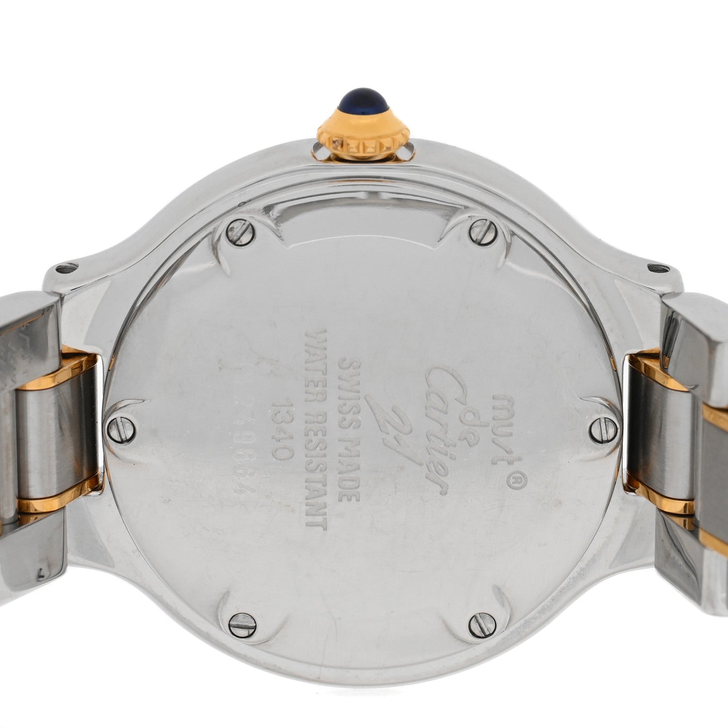 Cartier Stainless Steel 18K Yellow Gold 28mm Must de 21 Quartz