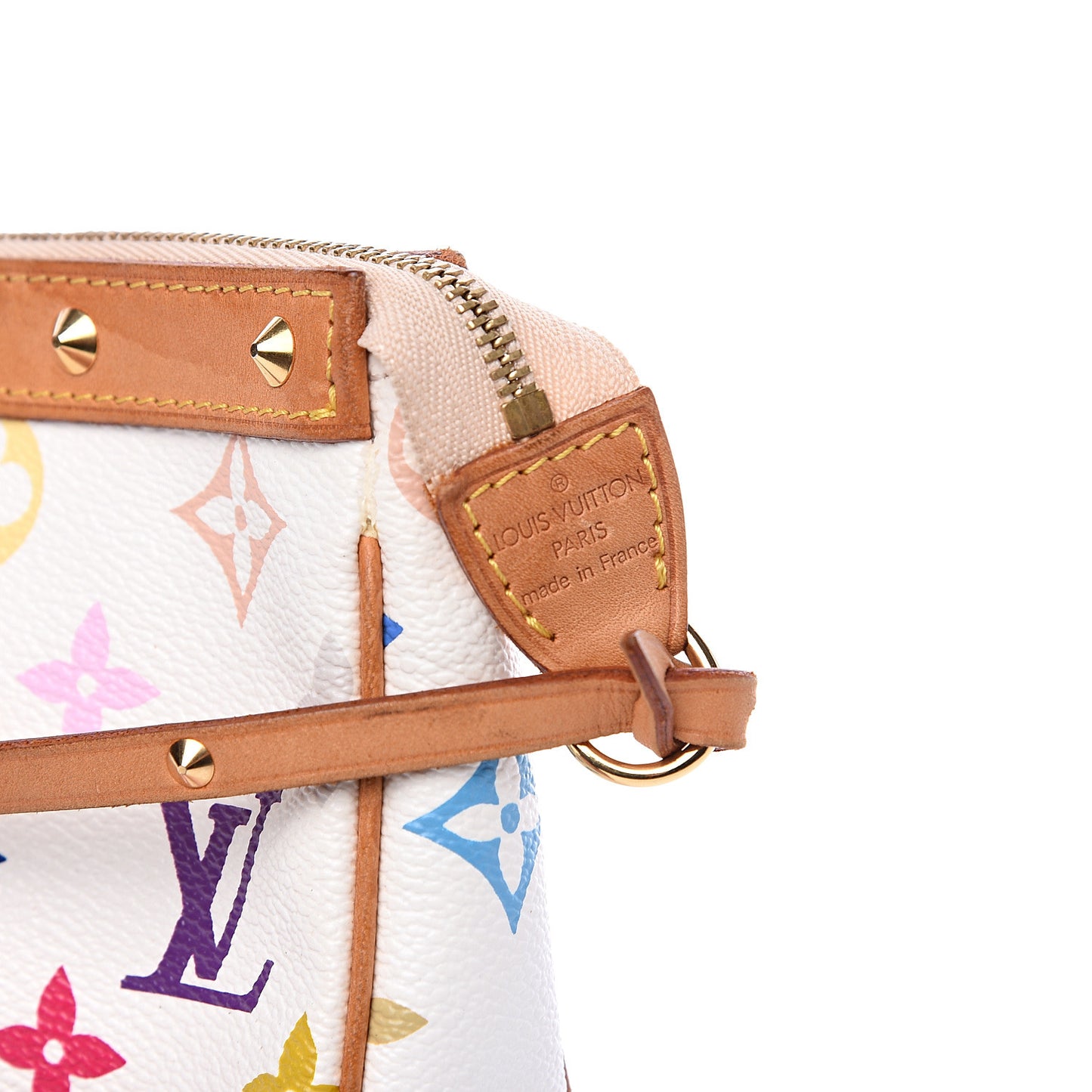 Monogram Multicolor Pochette Accessories White