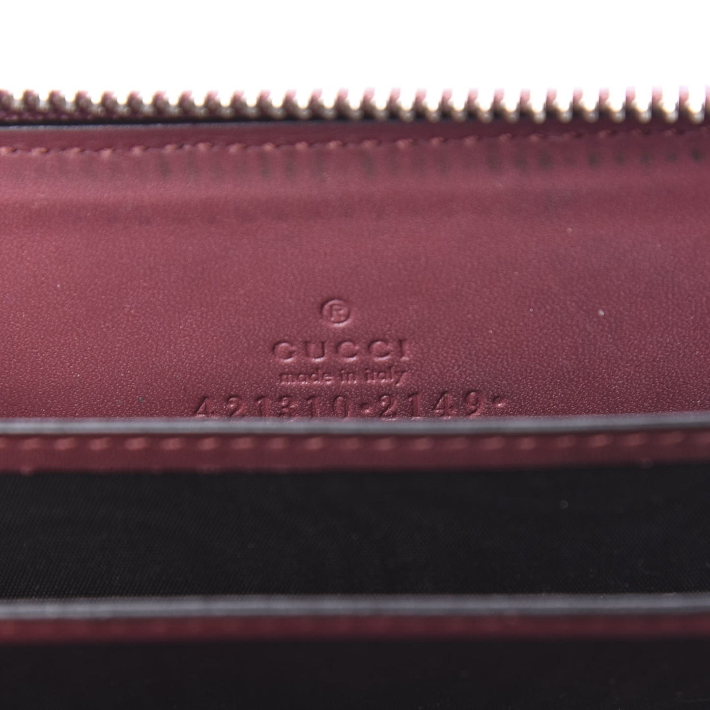 GG Supreme Monogram Blooms Zip Around Card Case Wallet Beige Multicolor Dry Rose