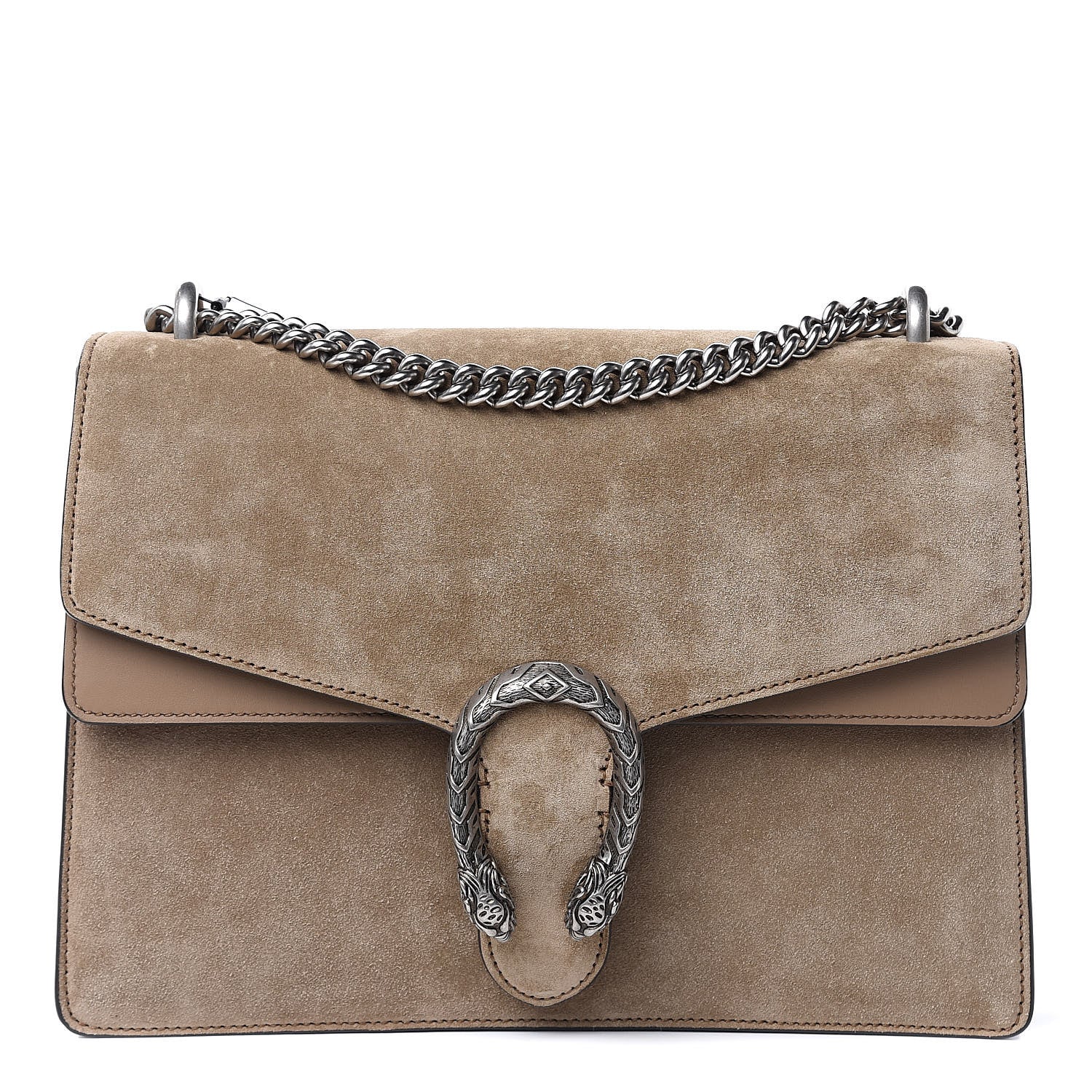 Gucci Suede Medium Dionysus Shoulder Bag Taupe 1 of 9
