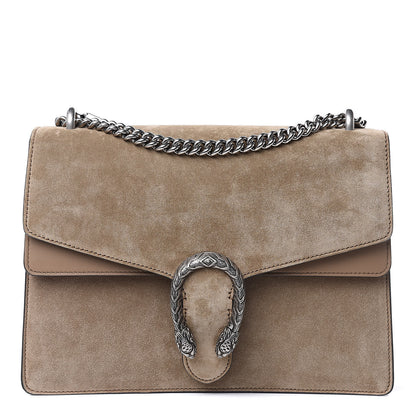 Gucci Suede Medium Dionysus Shoulder Bag Taupe 1 of 9