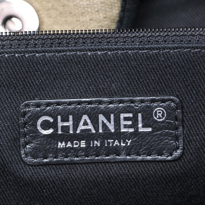 Chanel Canvas Large Deauville Tote Beige Black 6 of 9