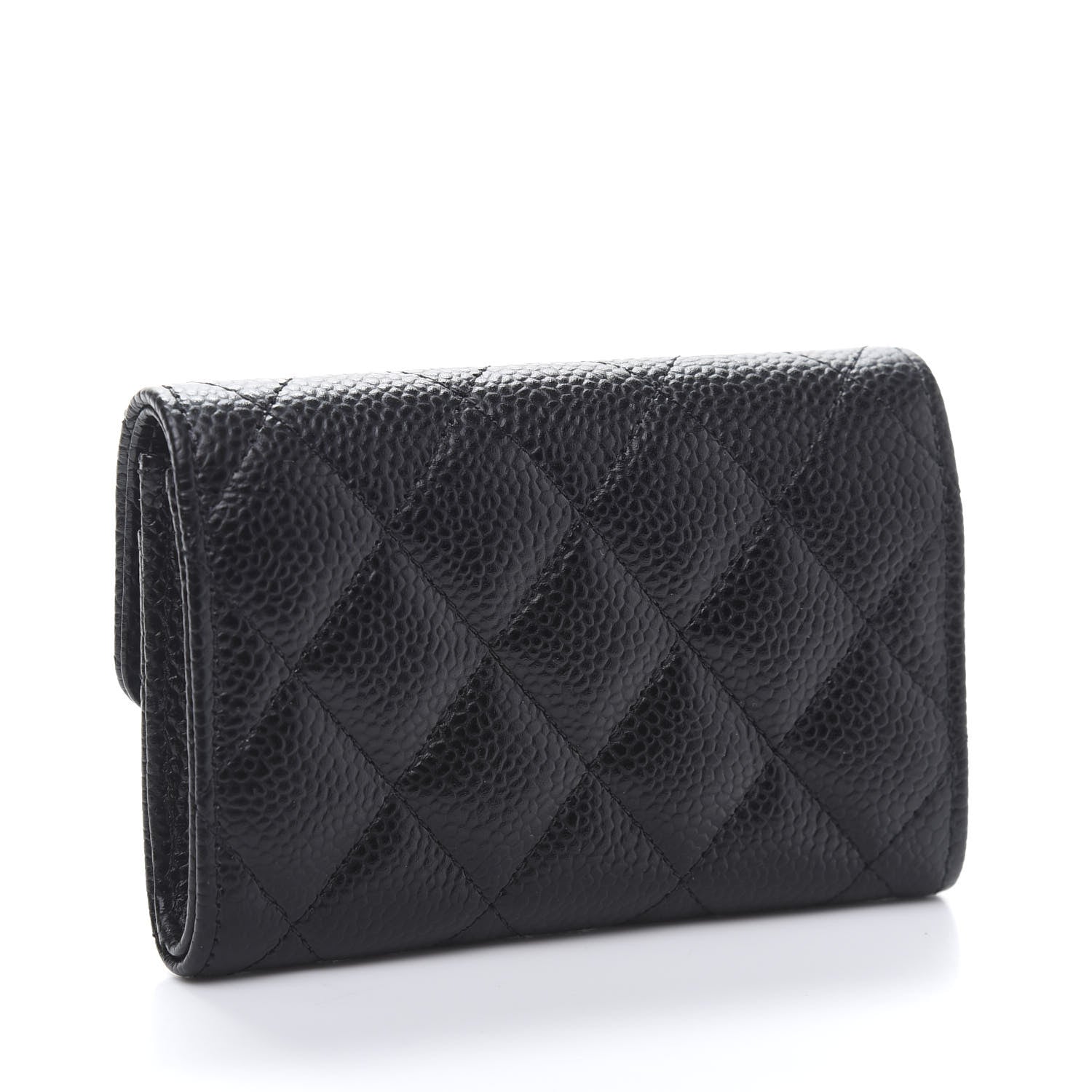 Chanel Caviar Quilted Flap Card Holder Black 3 of 11
