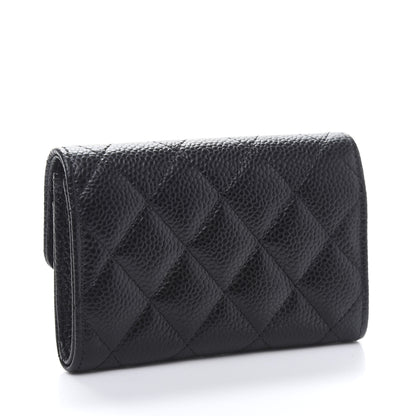 Chanel Caviar Quilted Flap Card Holder Black 3 of 11