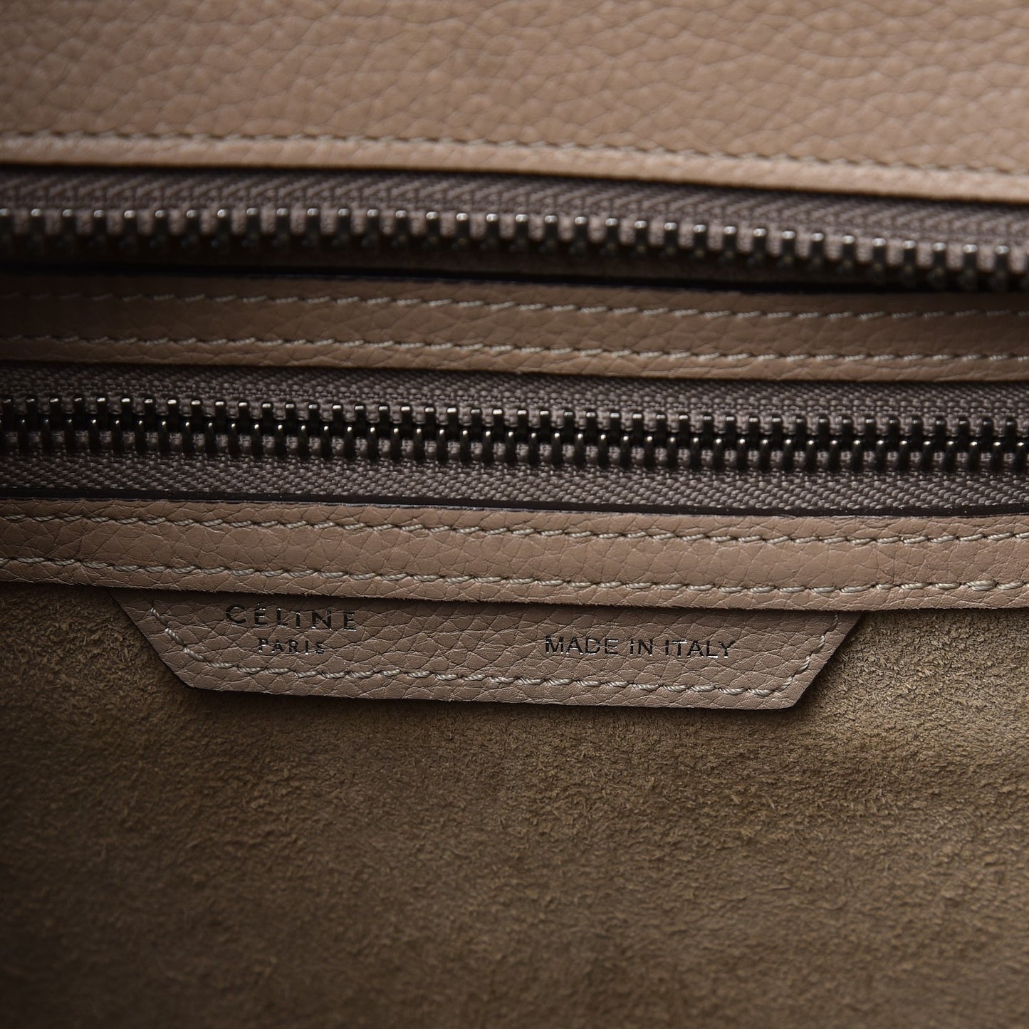 Drummed Calfskin Micro Luggage Dune