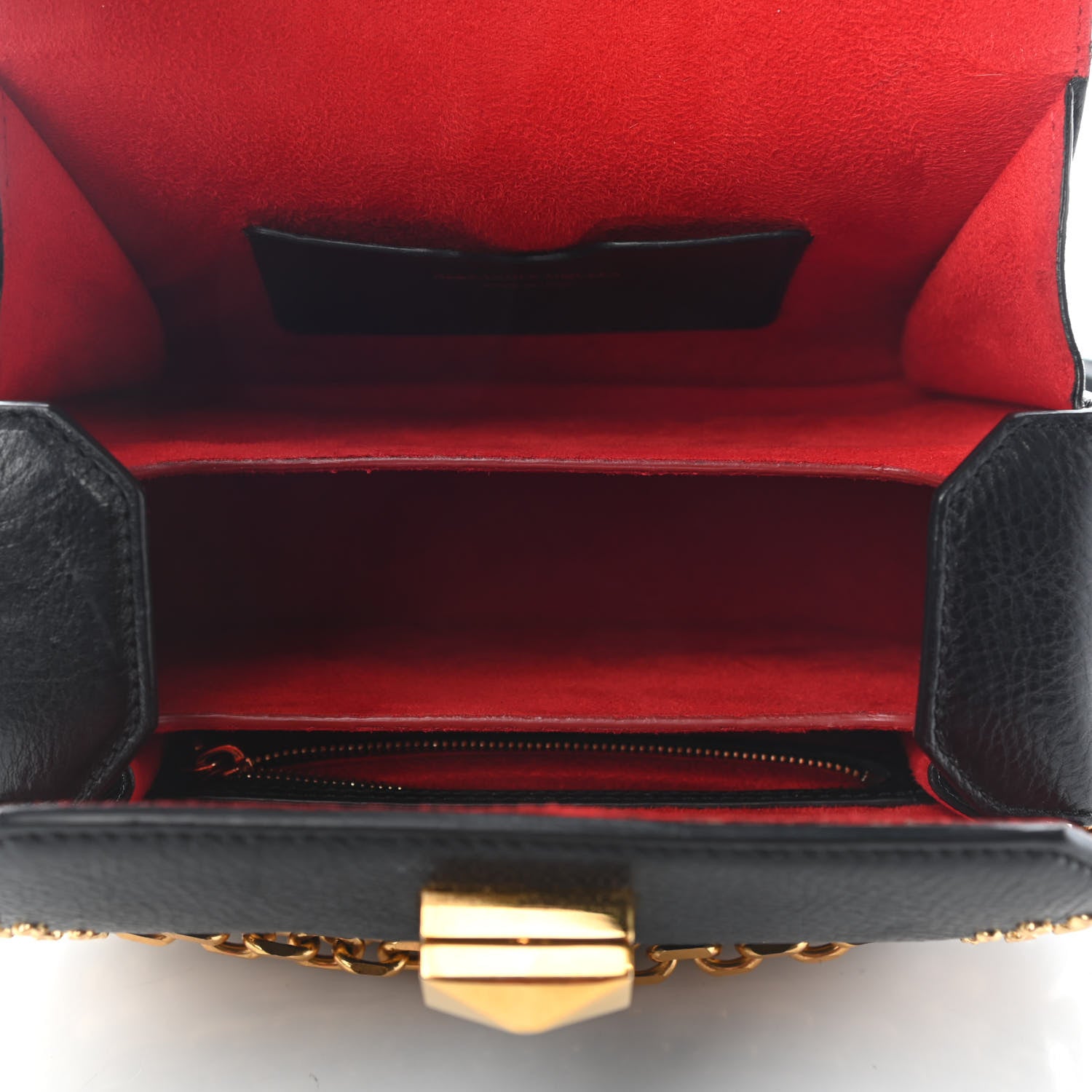 Alexander McQueen Grained Calfskin Studded Box Shoulder Bag 16 Black 5 of 8