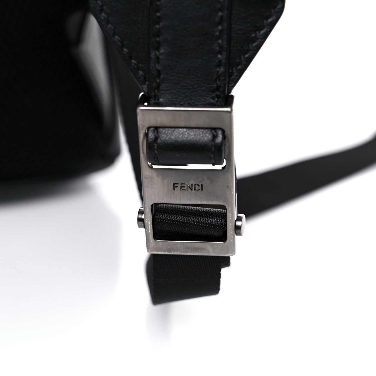 Fendi Vitello Grace FF 1974 Embossed Backpack Black 22 of 22