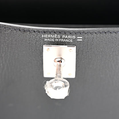 Hermes Chevre Chamkila Lizard Mini Kelly Sellier Touch 20 Black Ombre 6 of 11
