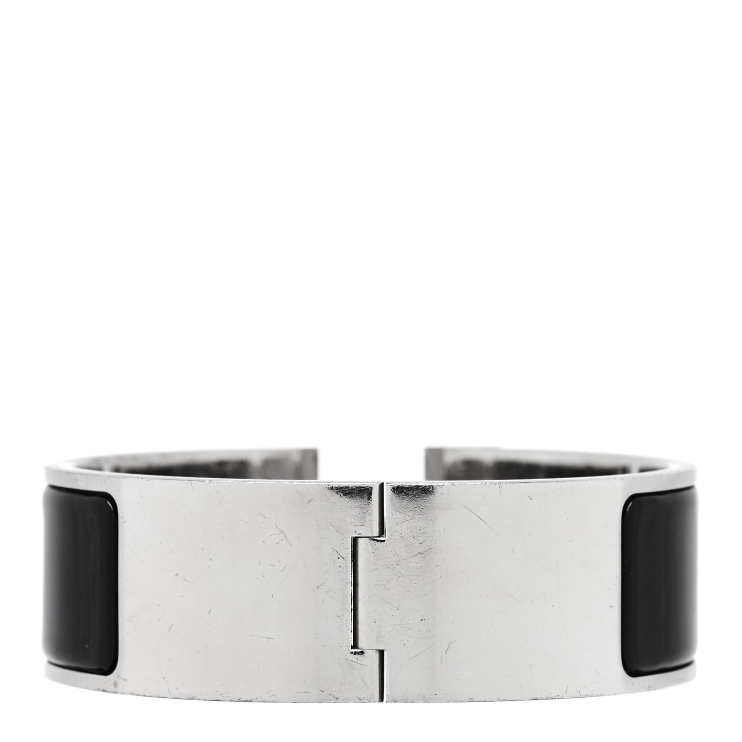 Enamel Wide Clic Clac H Bracelet PM Black
