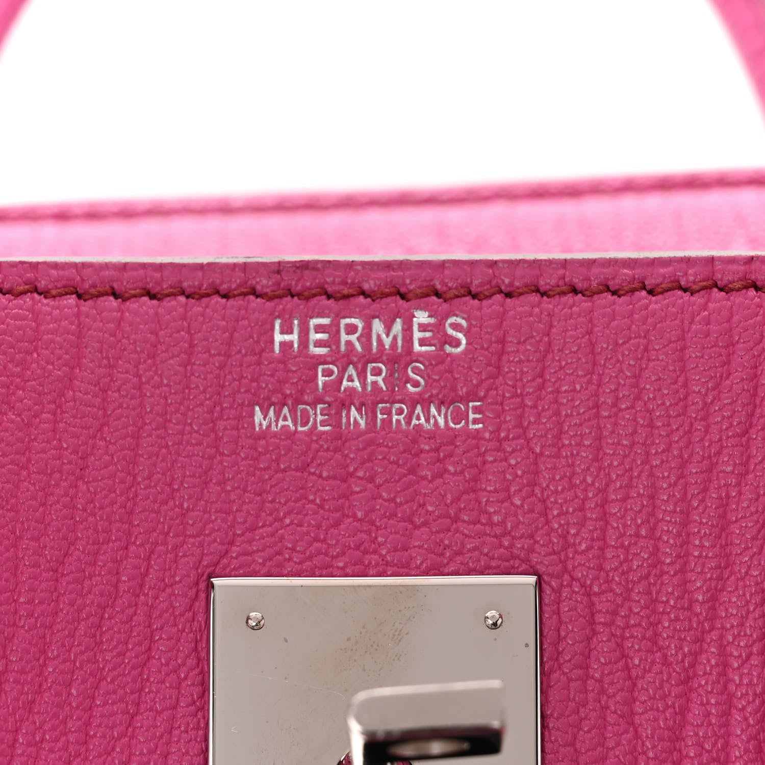 Hermes Chevre de Coromandel HAC Birkin 32 Fuchsia 6 of 12